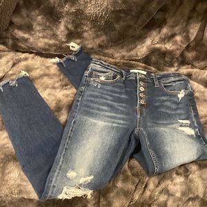 Super high rise skinny jeans by Vervet. Size 28. Like new!